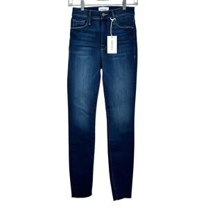 Frame Ali Ultra High Rise Skinny Fit Ankle Denim Jeans 24 NWT